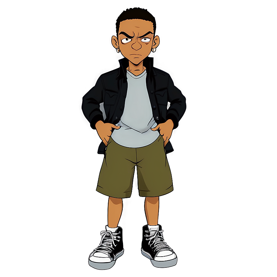 Riley Freeman Boondocks Cartoon Png 06252024 PNG image