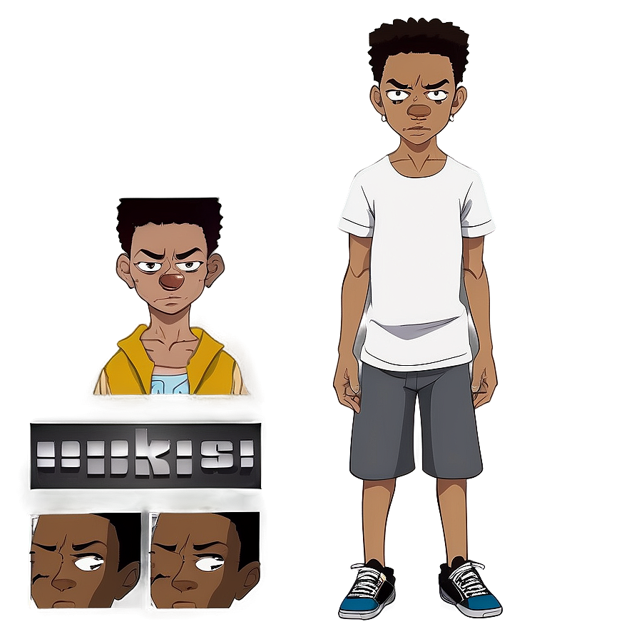 Riley Freeman Boondocks Cartoon Png Efb PNG image