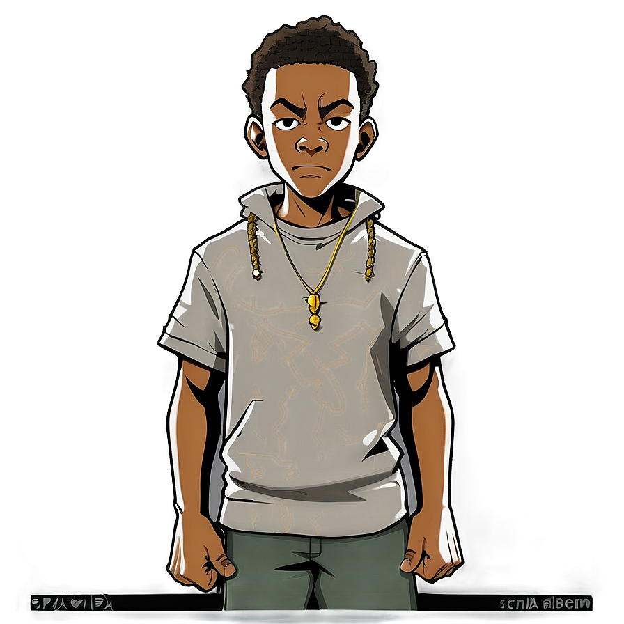 Riley Freeman Boondocks Drawing Png 06252024 PNG image