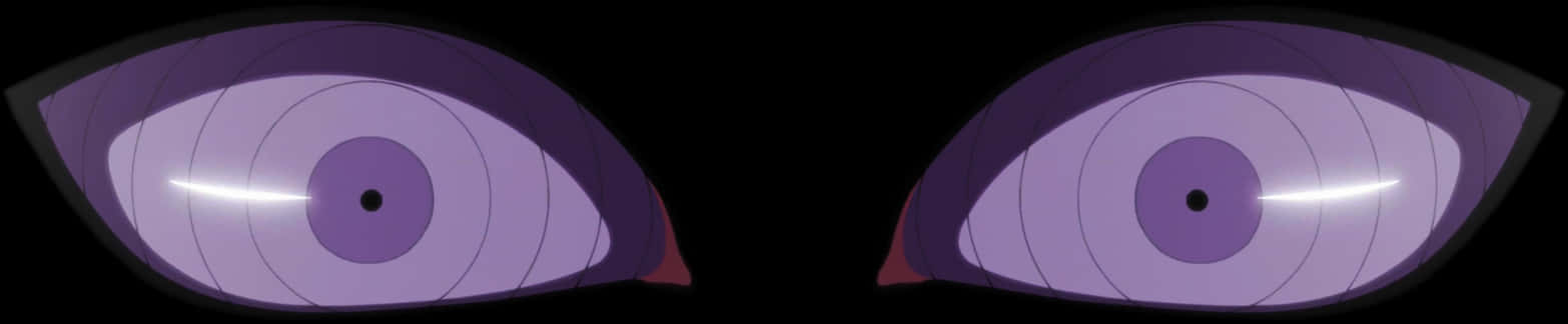 Rinnegan Eyes Anime Representation PNG image