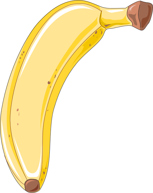 Ripe Banana Illustration PNG image