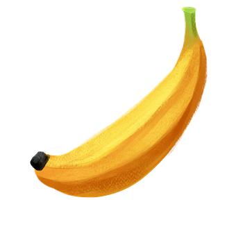 Ripe Banana Illustration PNG image