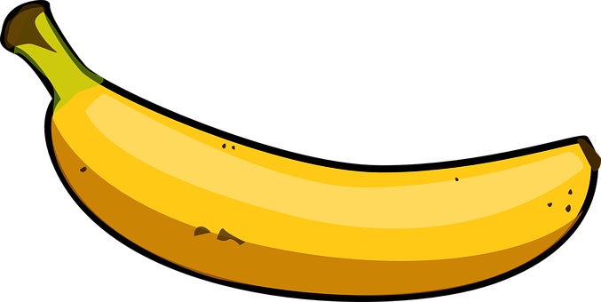 Ripe Banana Vector Illustration PNG image
