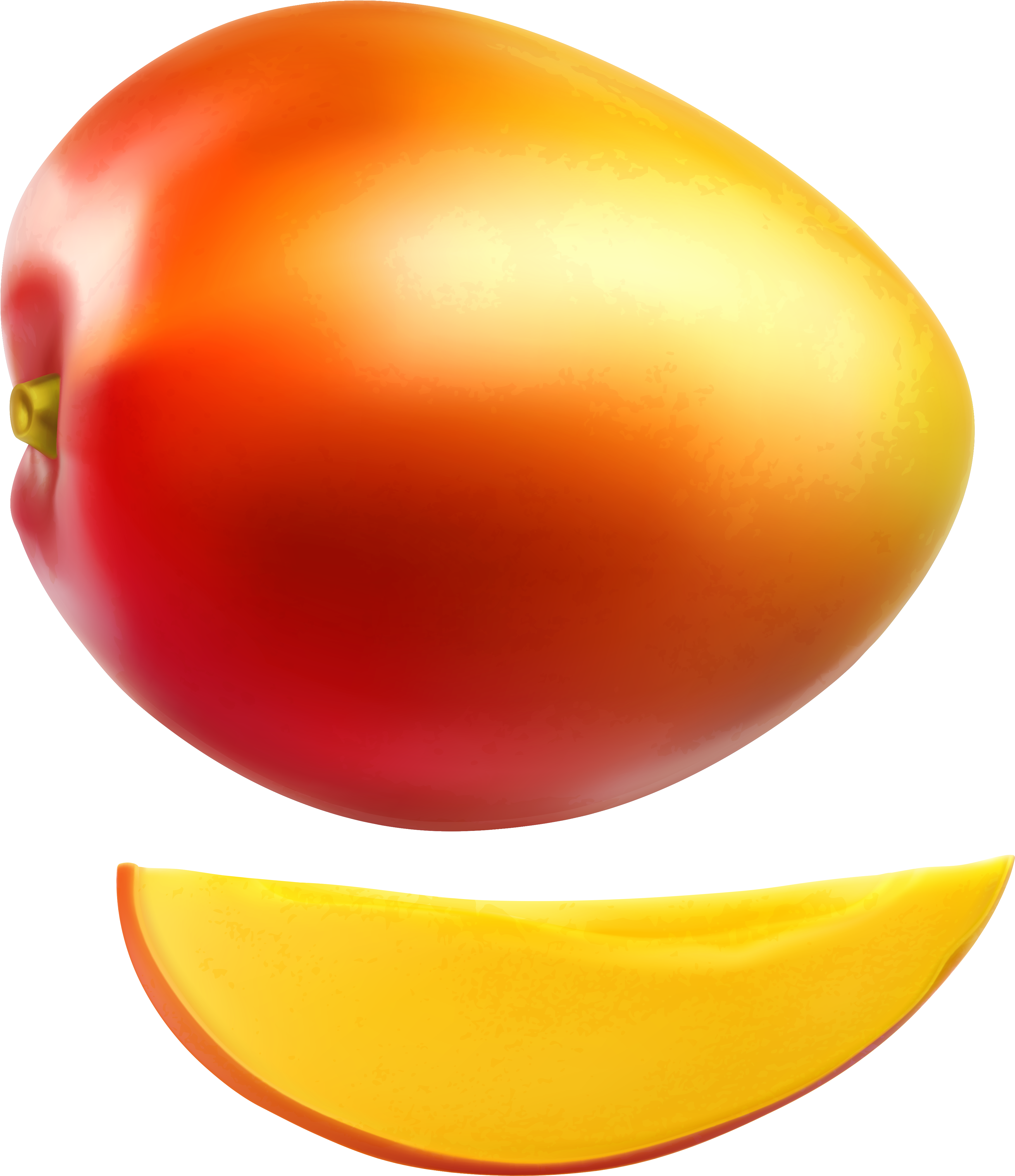 Ripe Mangoand Slice.png PNG image