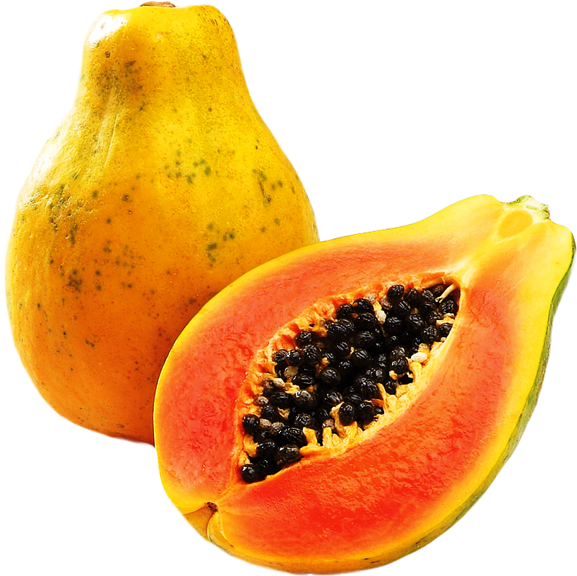 Ripe Papaya With Seeds PNG image