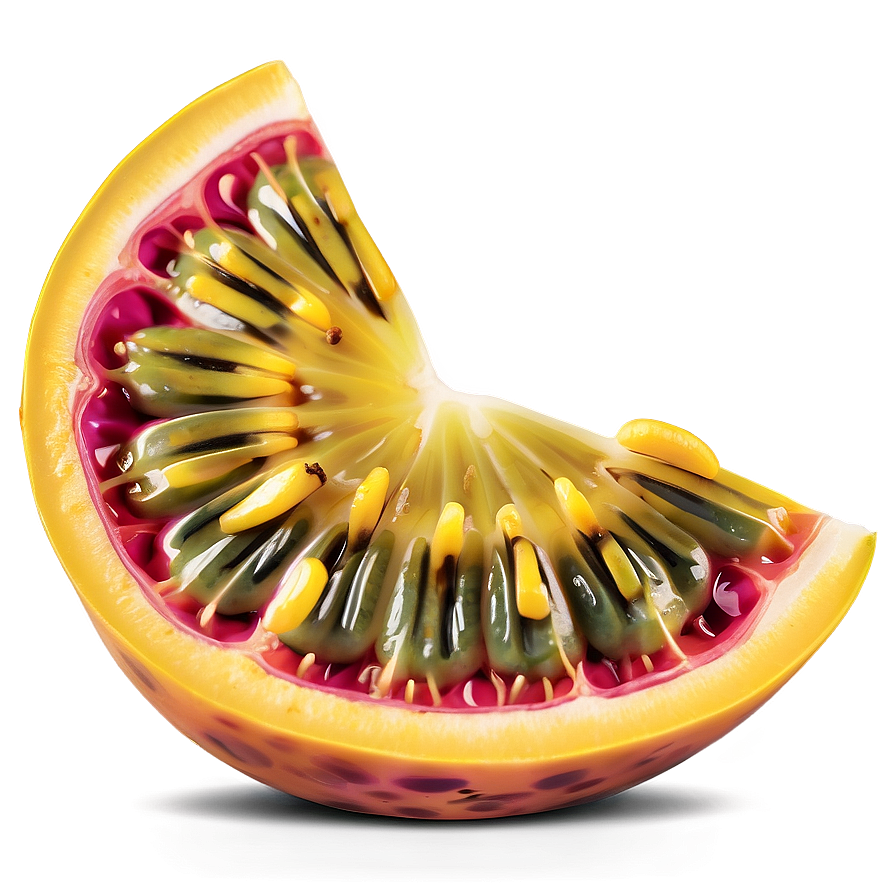 Ripe Passion Fruit Slice Png Ccd32 PNG image