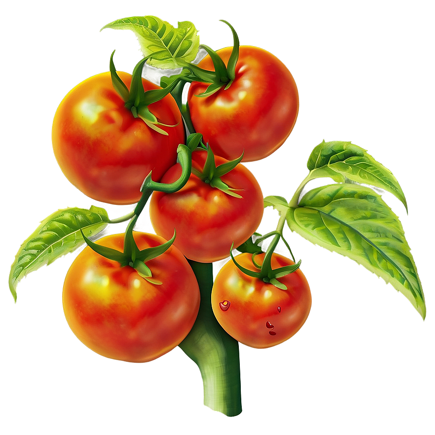 Ripe Tomato Plant Png 95 PNG image