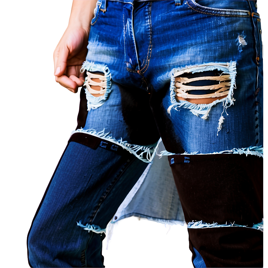 Ripped Jean Effect Png Vvg61 PNG image