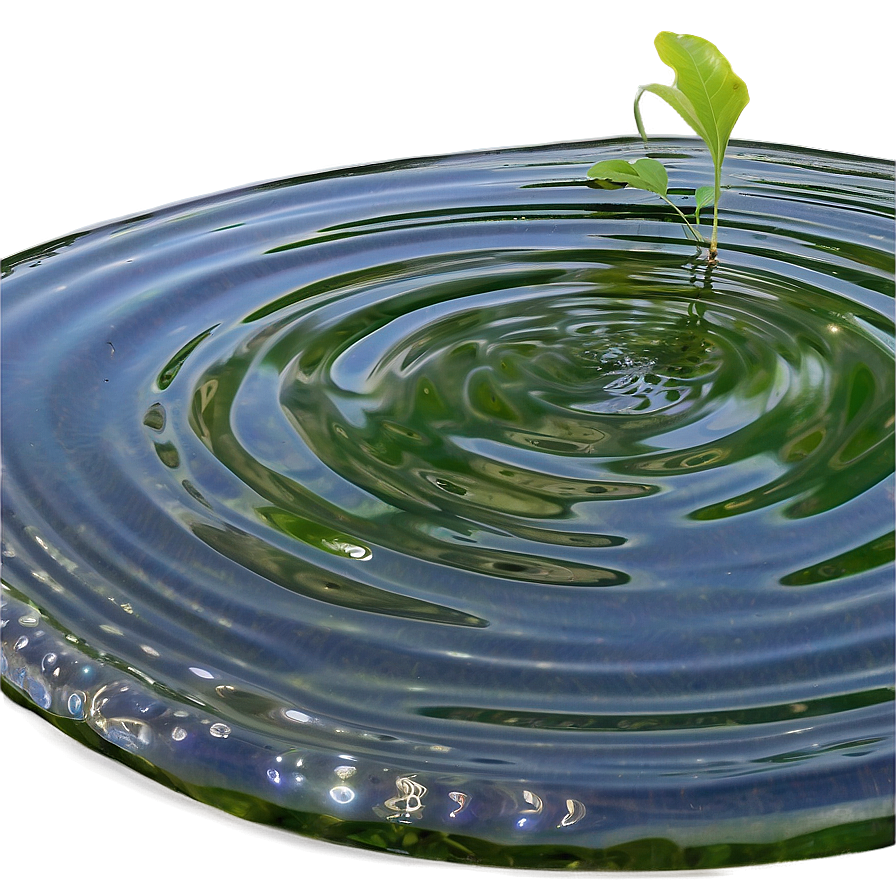 Ripple In Serene Pond Png 06252024 PNG image