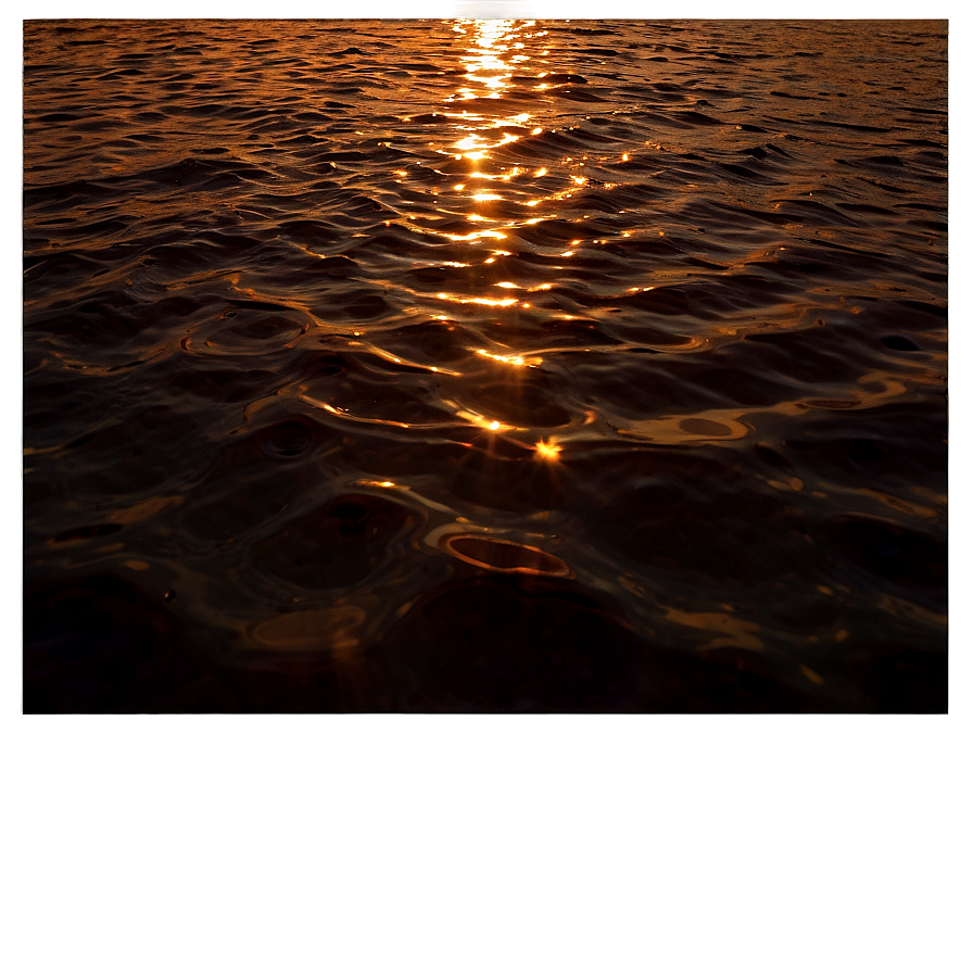 Ripple On Water At Sunset Png Cqd PNG Image