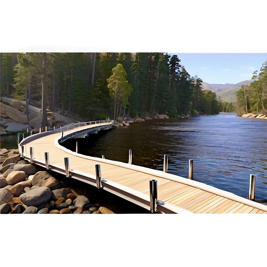 River Rock Footbridge Concept Png Xjc71 PNG image