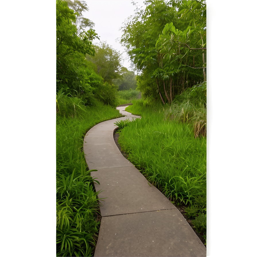 Riverside Walking Path Png 06202024 PNG image