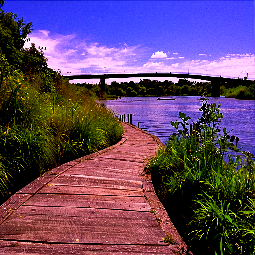 Riverside Walking Path Png Usp PNG image