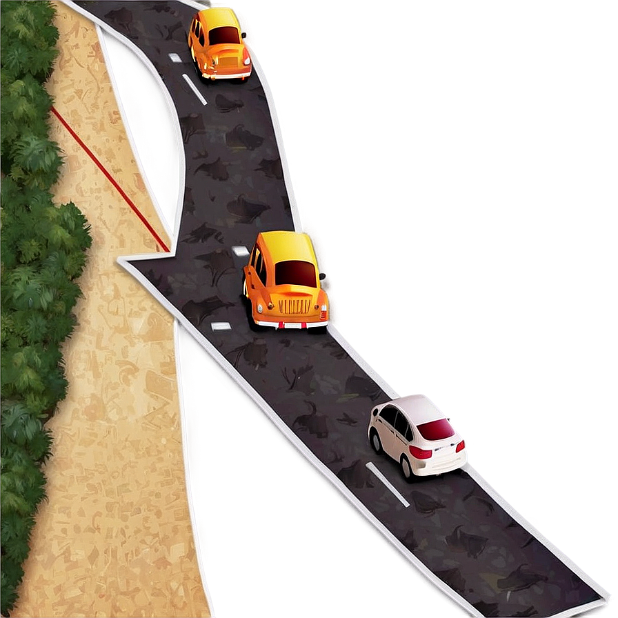 Road Map D PNG image