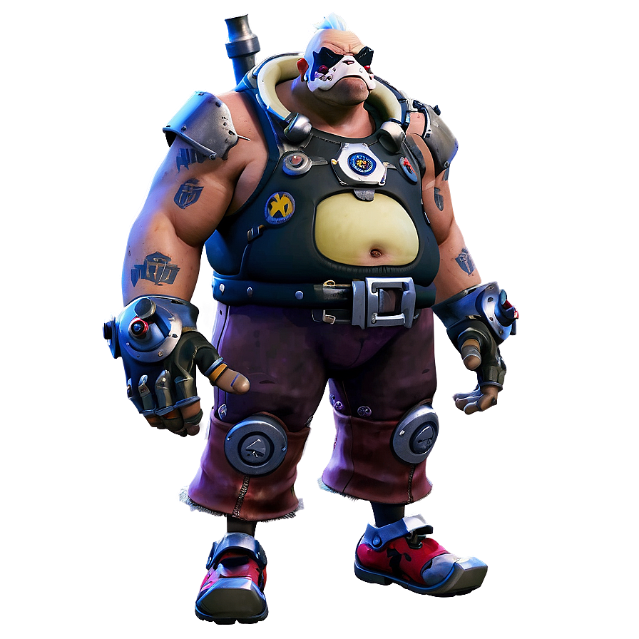 Roadhog Overwatch 2 Model Png Src42 PNG image