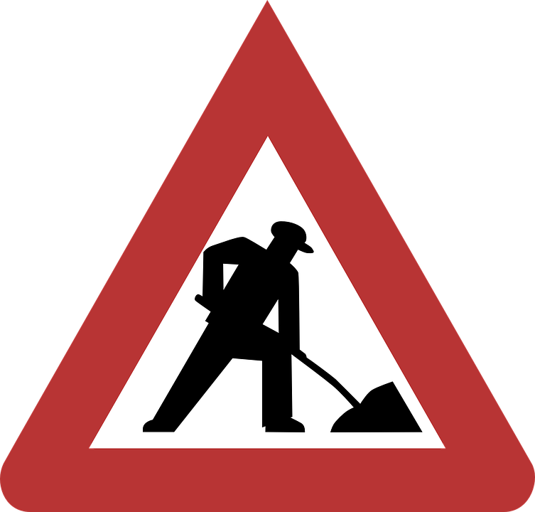 Roadwork Sign Graphic PNG image