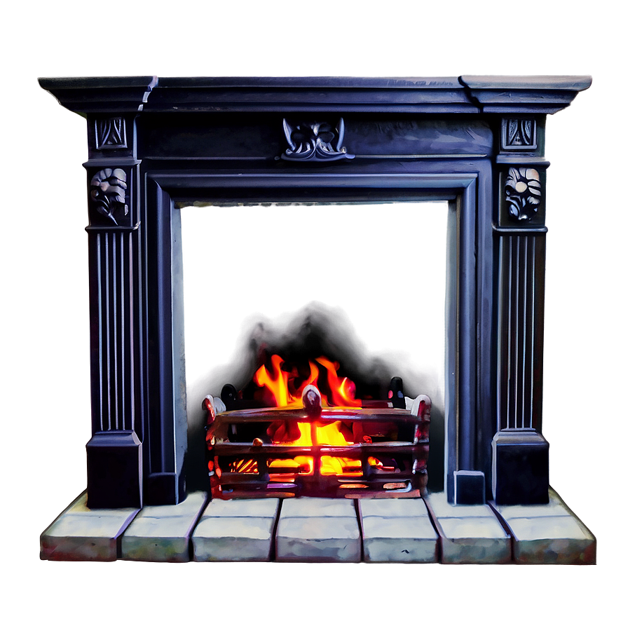 Roaring Fireplace Png A PNG image