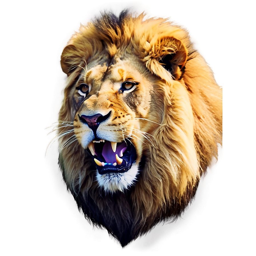 Roaring Lion Portrait Png Haf19 PNG image