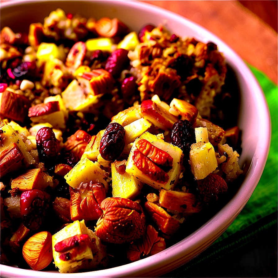 Roasted Nut And Cranberry Stuffing Png 06272024 PNG image