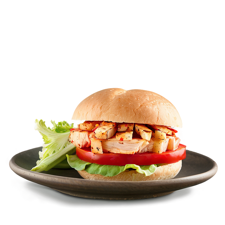 Roasted Red Pepper Chicken Sandwich Png 06132024 PNG image