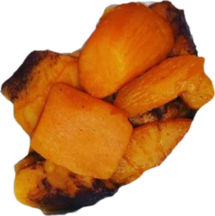 Roasted Yams Dish PNG image