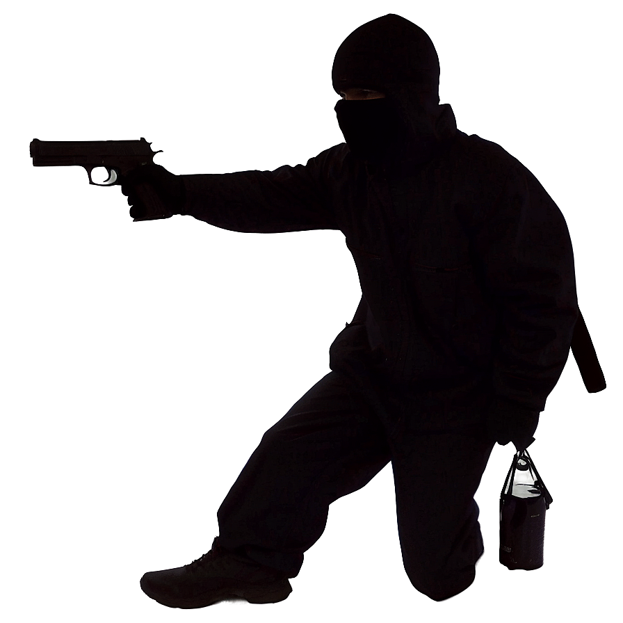 Robber Silhouette Png 06212024 PNG image