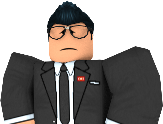 Roblox Characterin Suit PNG image