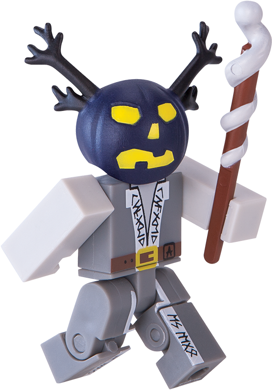 Roblox Figure With Staff And Antlers PNG image