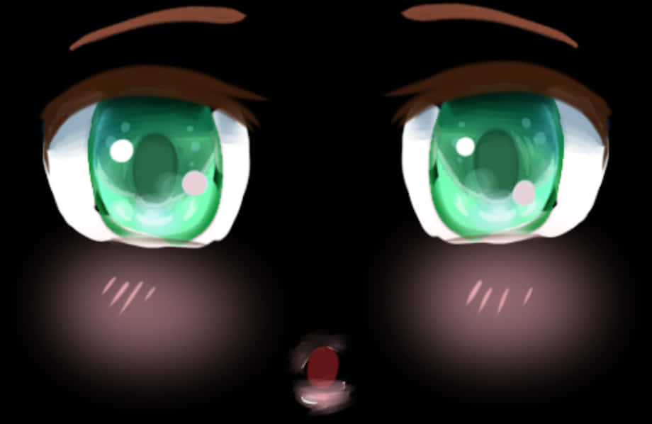 Roblox Green Eyes Face Art PNG image