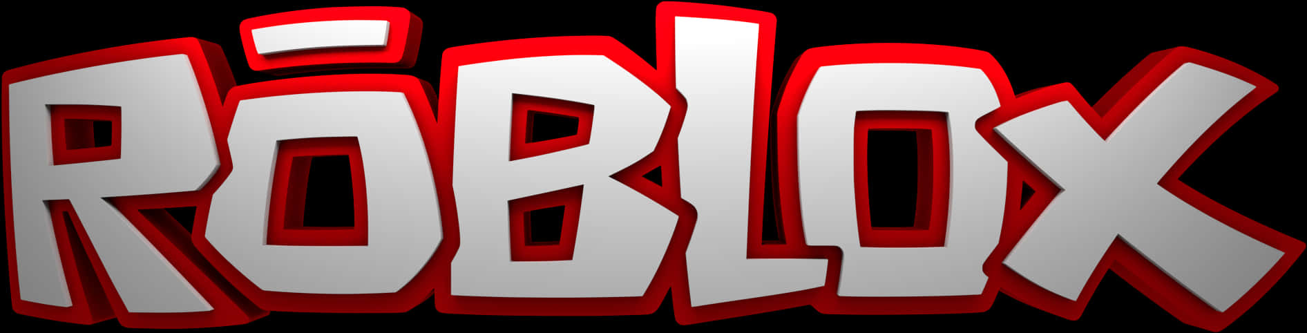 Roblox Logo Redand White PNG image