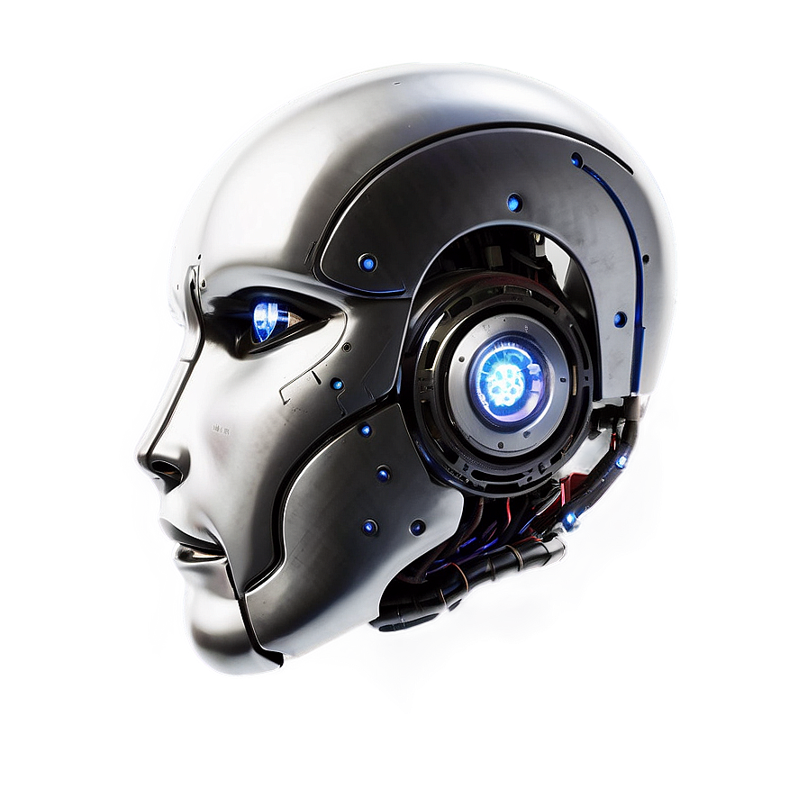 Robot Head Silhouette Png 06212024 PNG image