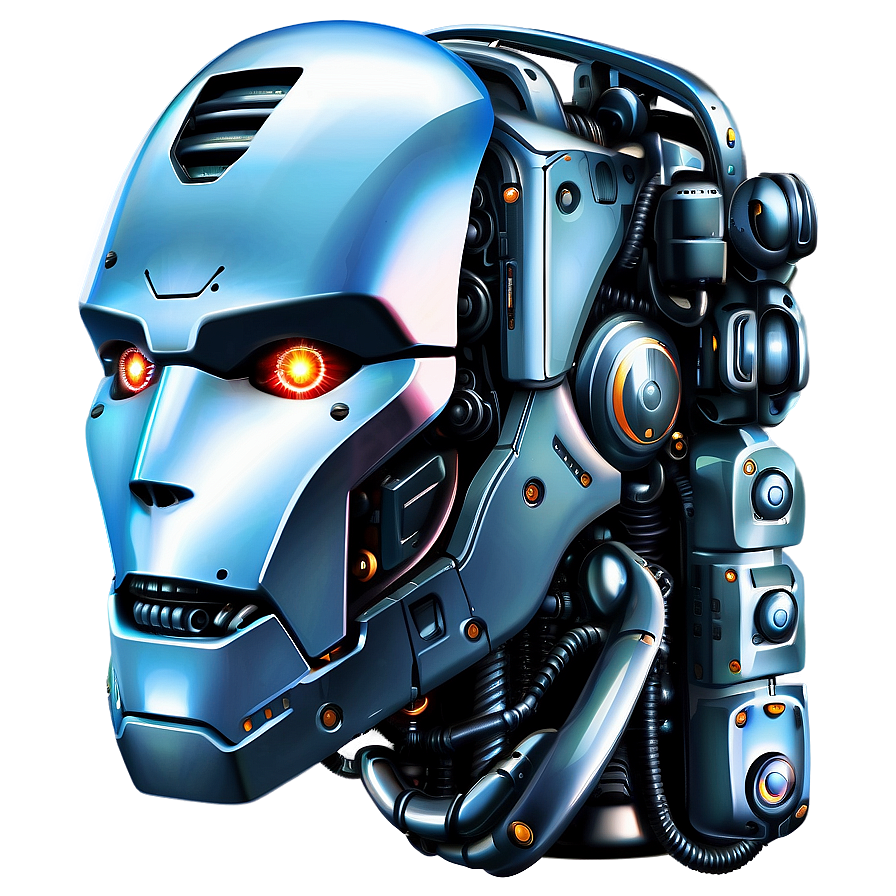 Robot Head Vector Png 06212024 PNG image