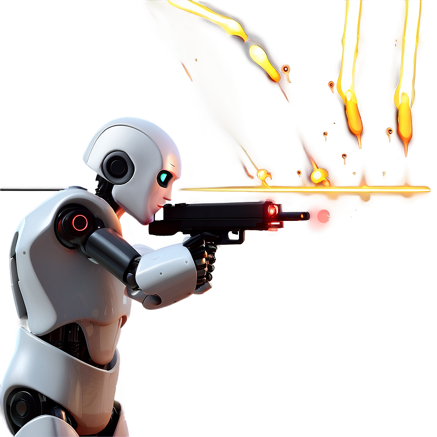 Robot Laser Shoot Png Djw PNG image