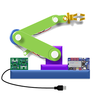 Robotic Arm U S B Connection PNG image