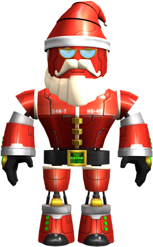 Robotic Santa Claus Avatar Roblox PNG image