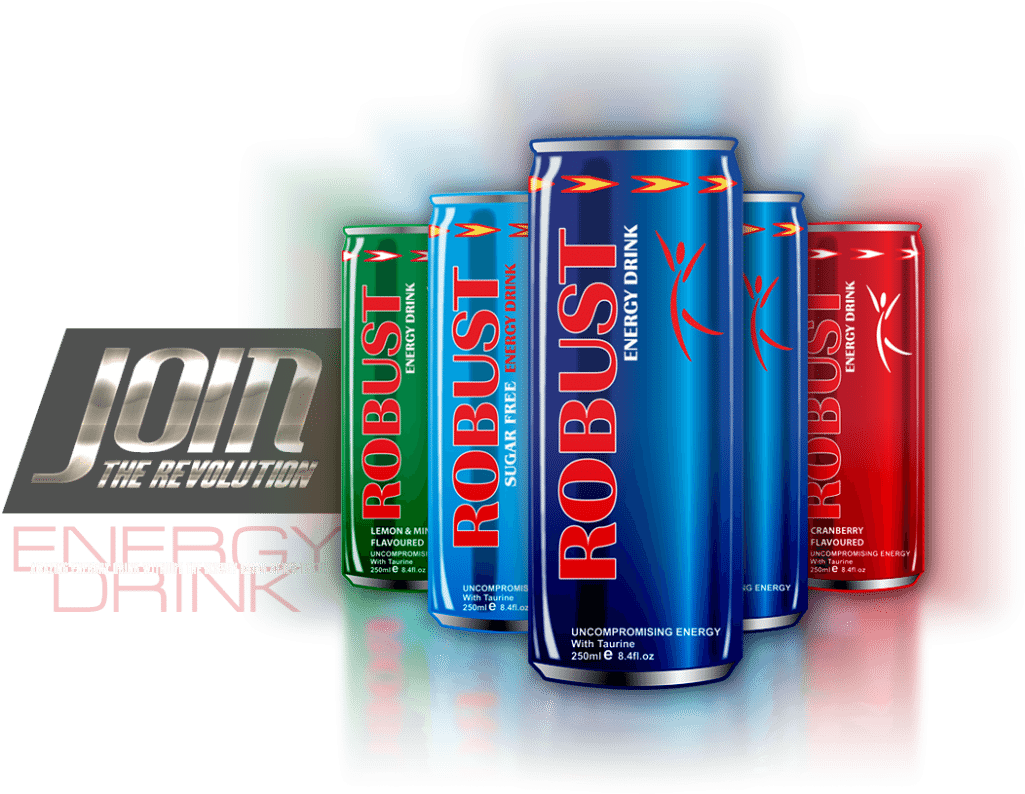 Robust Energy Drink Variety Pack PNG image