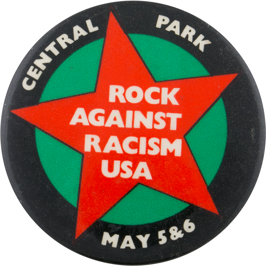 Rock Against Racism Button PNG image