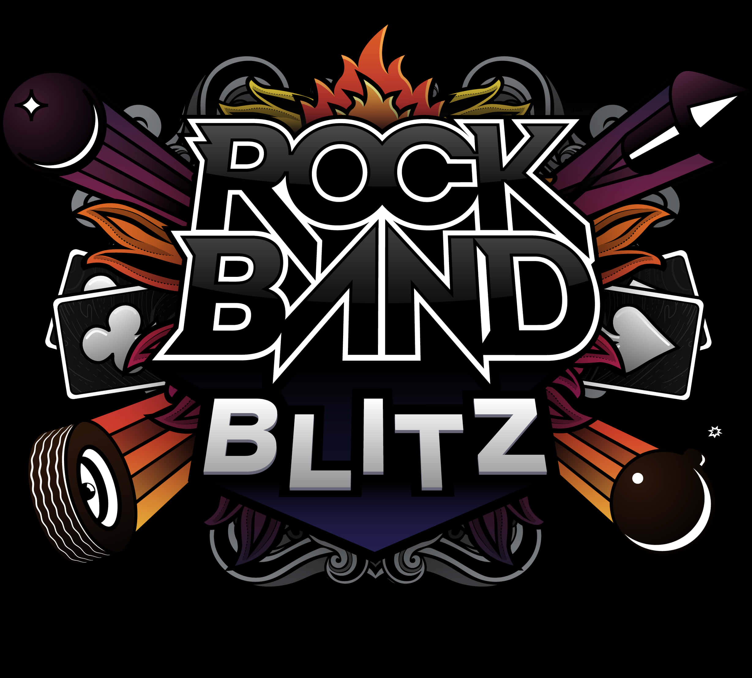 Rock Band Blitz Logo PNG image