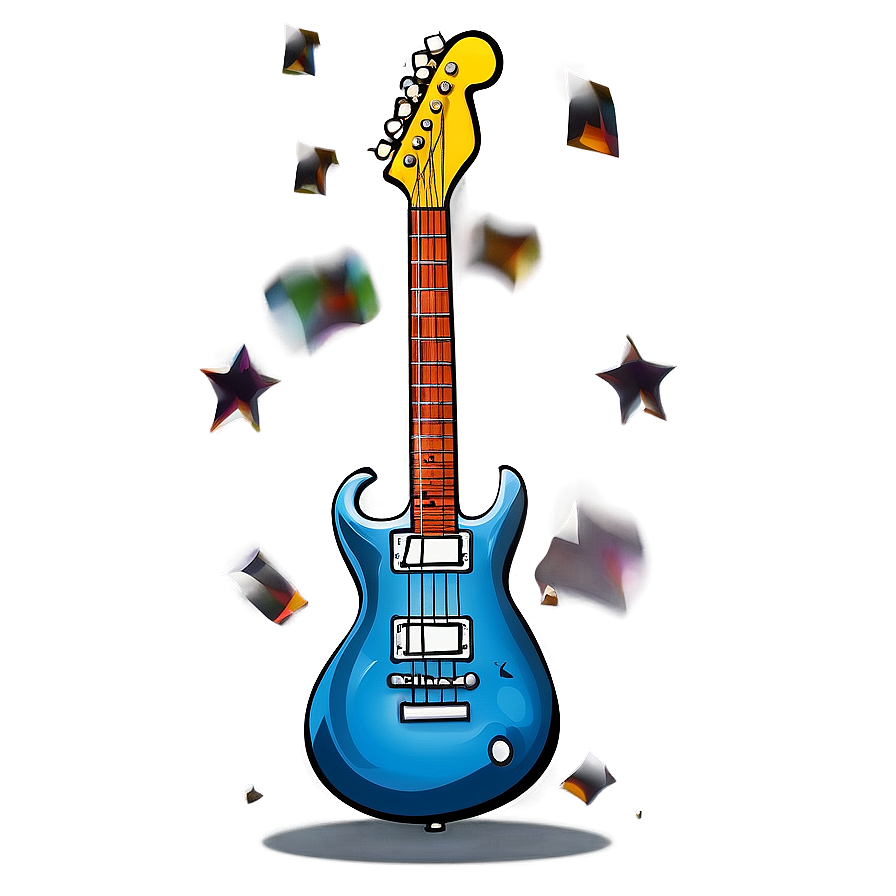 Rock Guitar Png 05032024 PNG image