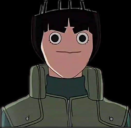 Rock Lee Anime Character Portrait PNG image
