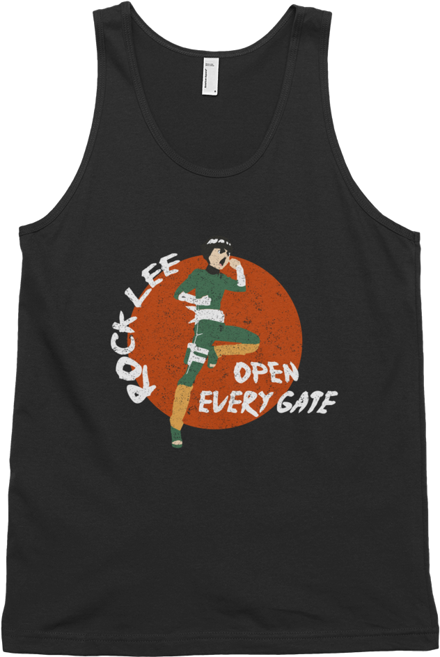 Rock Lee Open Every Gate Tank Top PNG image