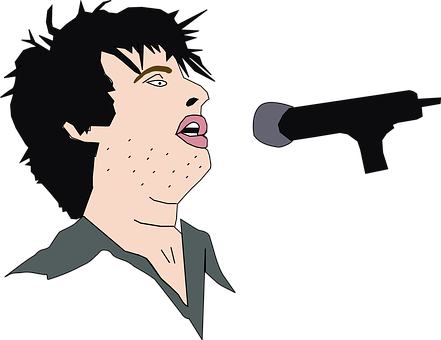 Rock_ Singer_ Performance_ Vector PNG image