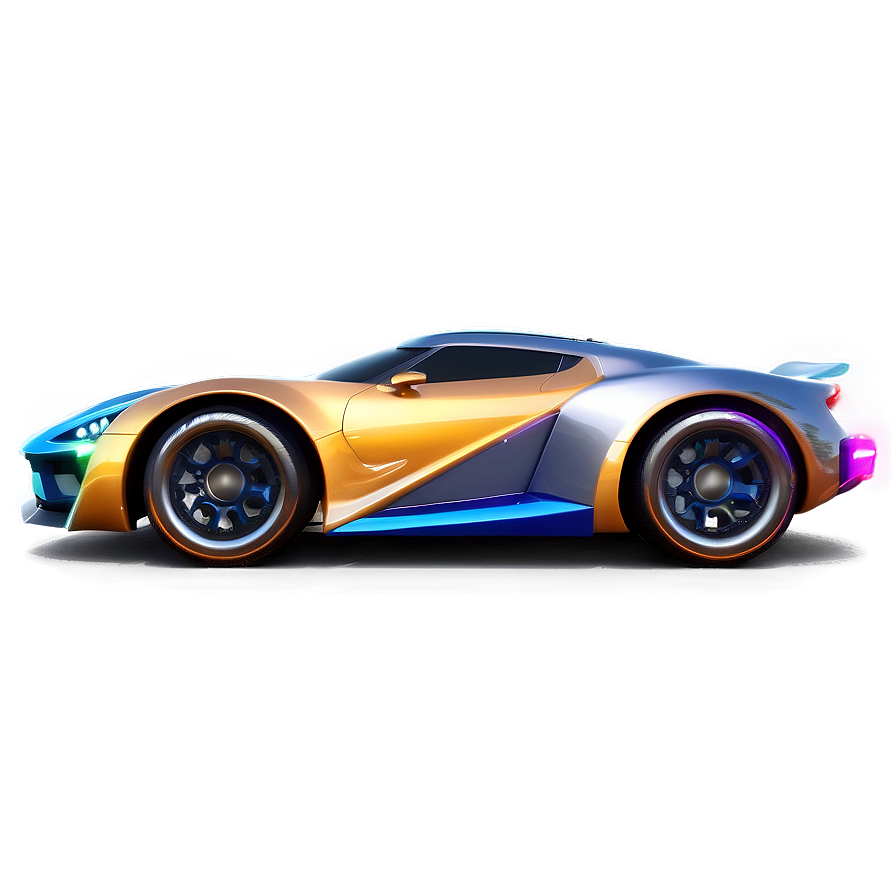 Rocket League Car Shiny Effect Png 06122024 PNG image