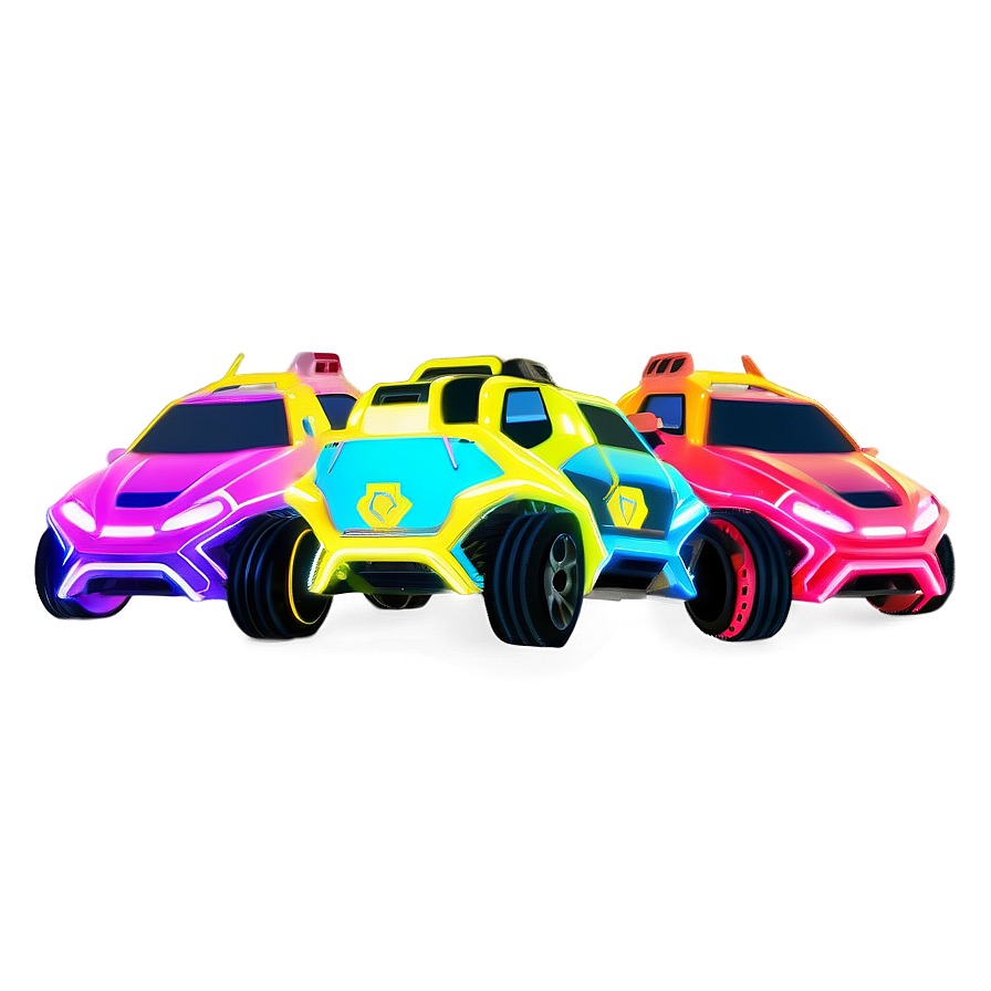 Rocket League Octane Neon Glow Png 69 PNG image