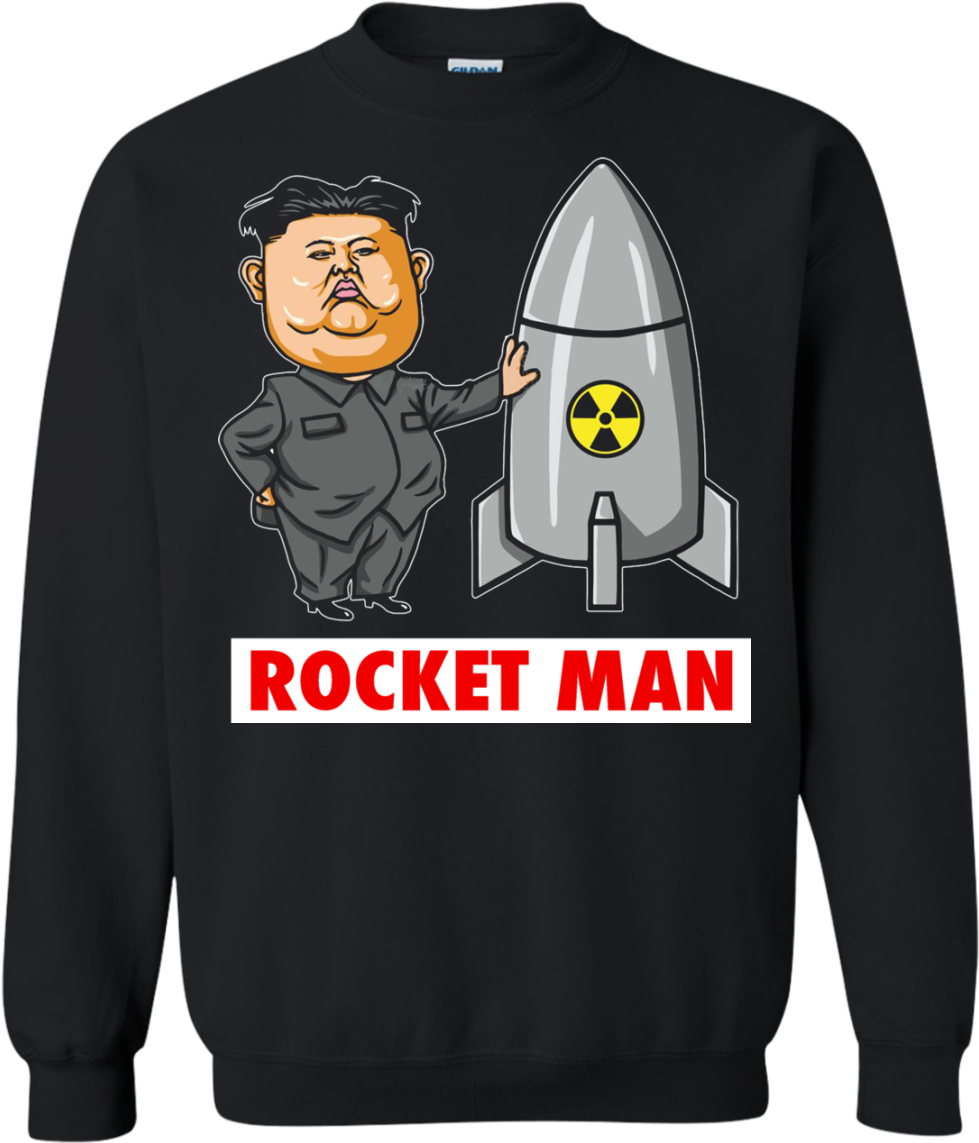 Rocket Man Sweatshirt Design PNG image