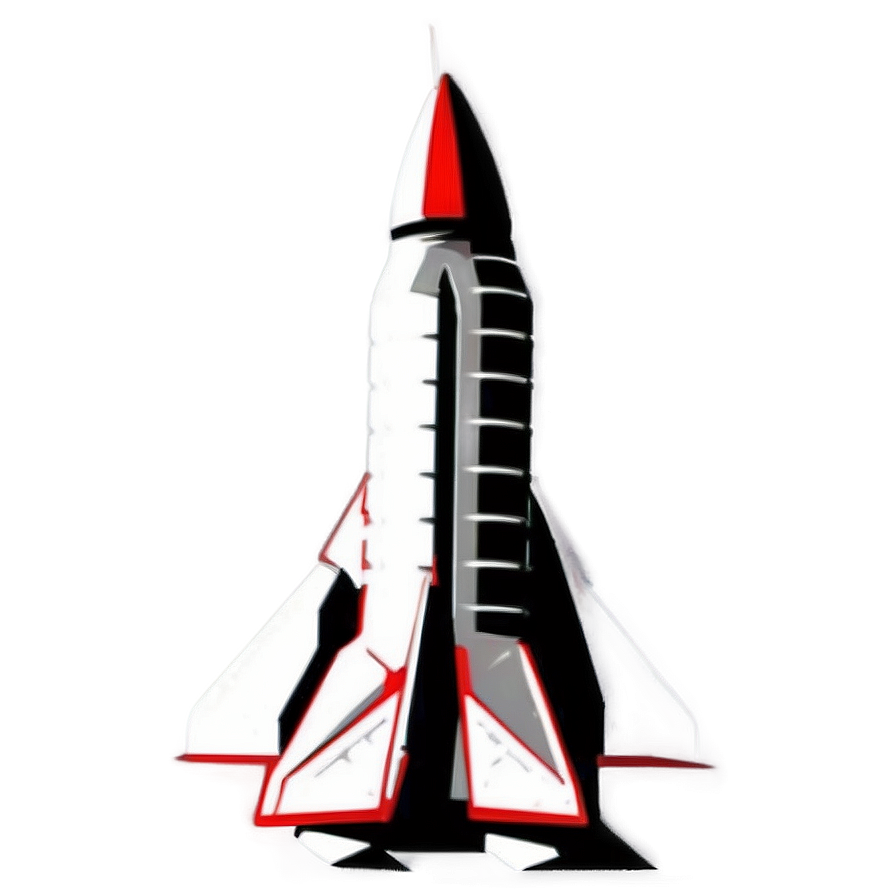 Rocket Silhouette Png 06252024 PNG image