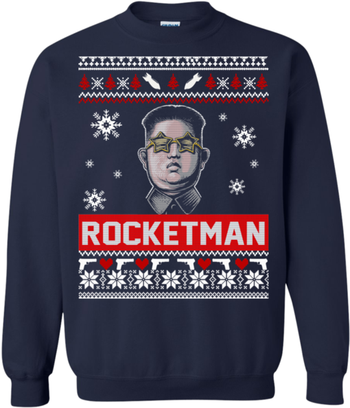 Rocketman Themed Sweater PNG image