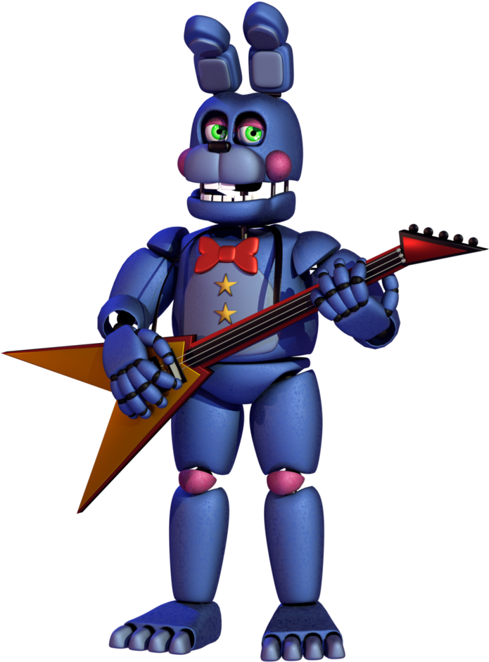 Rockstar Bonnie With Guitar PNG image