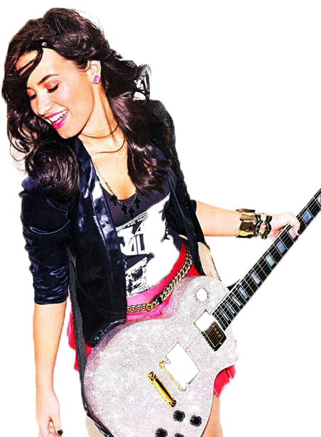 Rockstar Performerwith Guitar PNG image