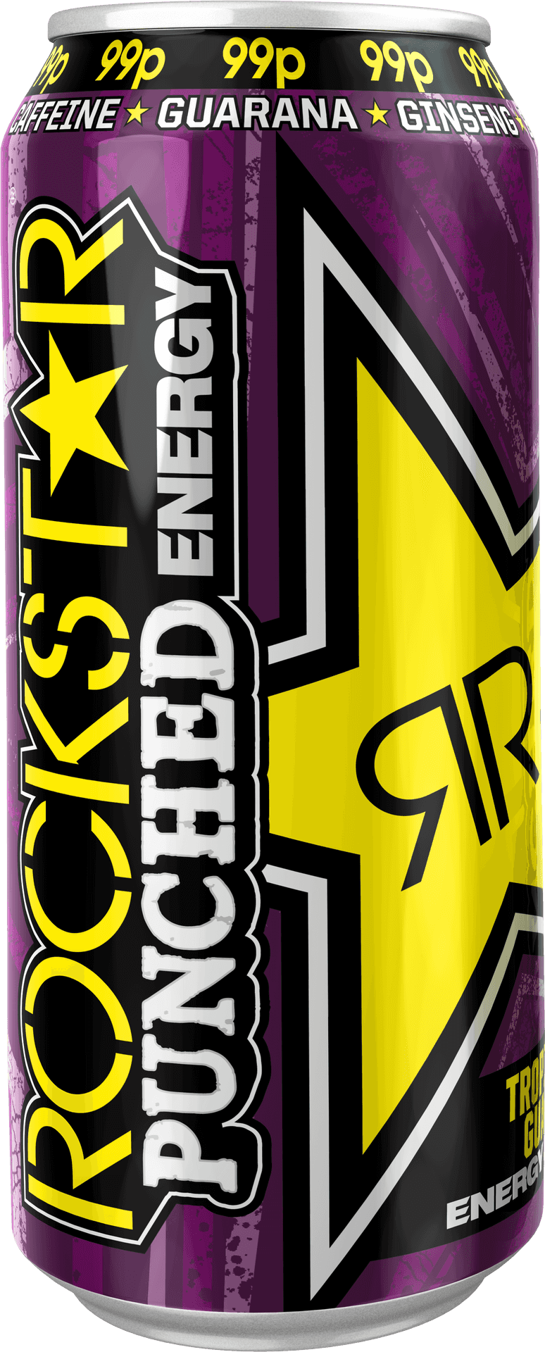 Rockstar Punched Energy Drink Can PNG image